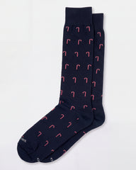 Calza lunga caldo cotone Candy fantasia natalizia