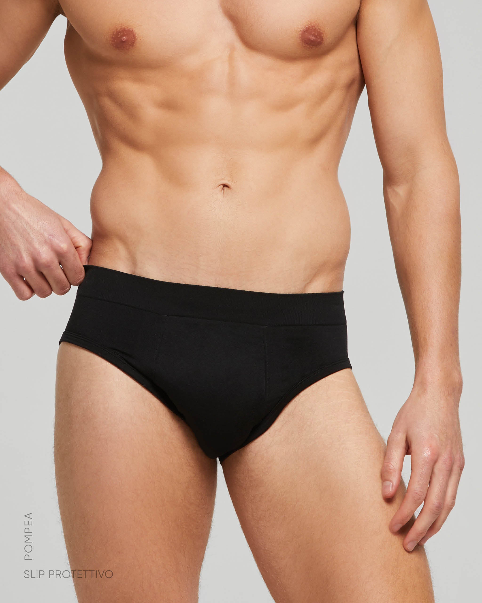 Men’s absorbent briefs for minor bladder weaknesses