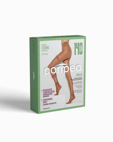 Collant 140 denari contenitivo con compressione graduata forte