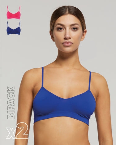 Sujetador sin costuras con tirantes finos X2