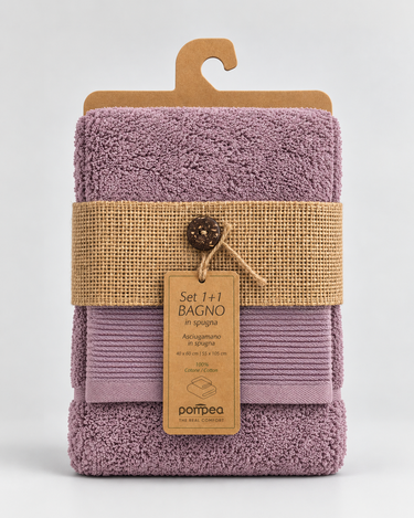 Set spugna viso + ospite unisex