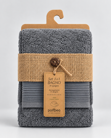 Set spugna viso + ospite unisex