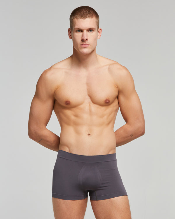 Seamless trunks, comfortable fit, grey, Men's Underwear