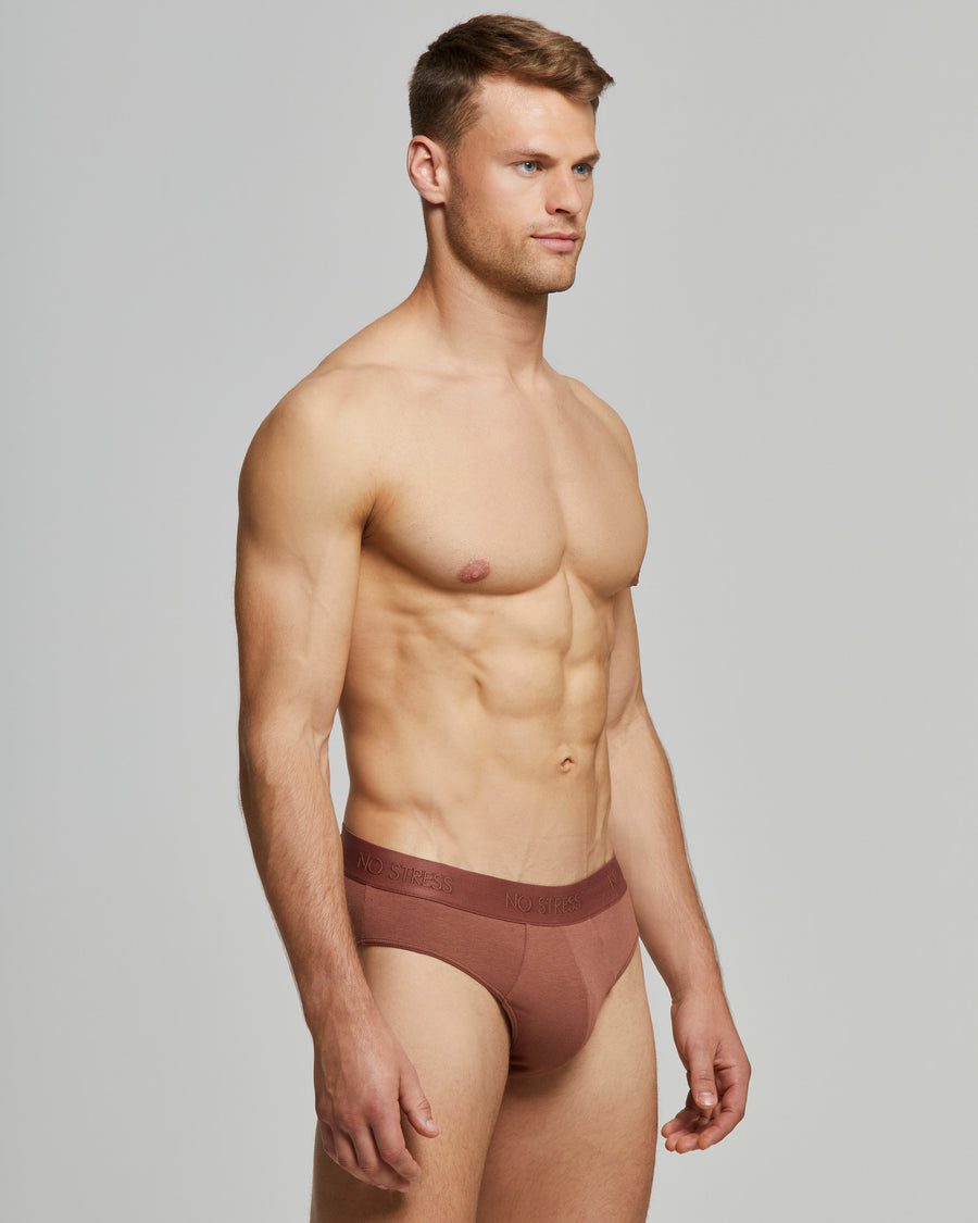 No Stress men's cotton modal briefs