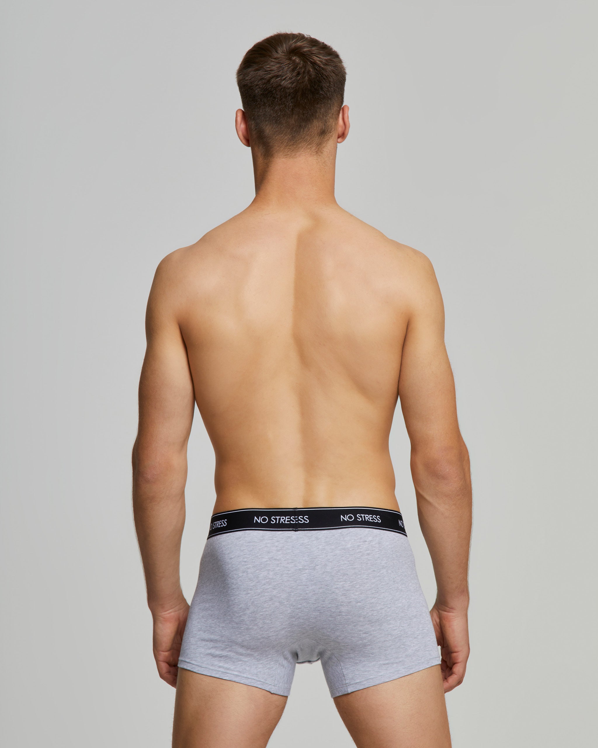 No stress push up effect boxer shorts in organic cotton