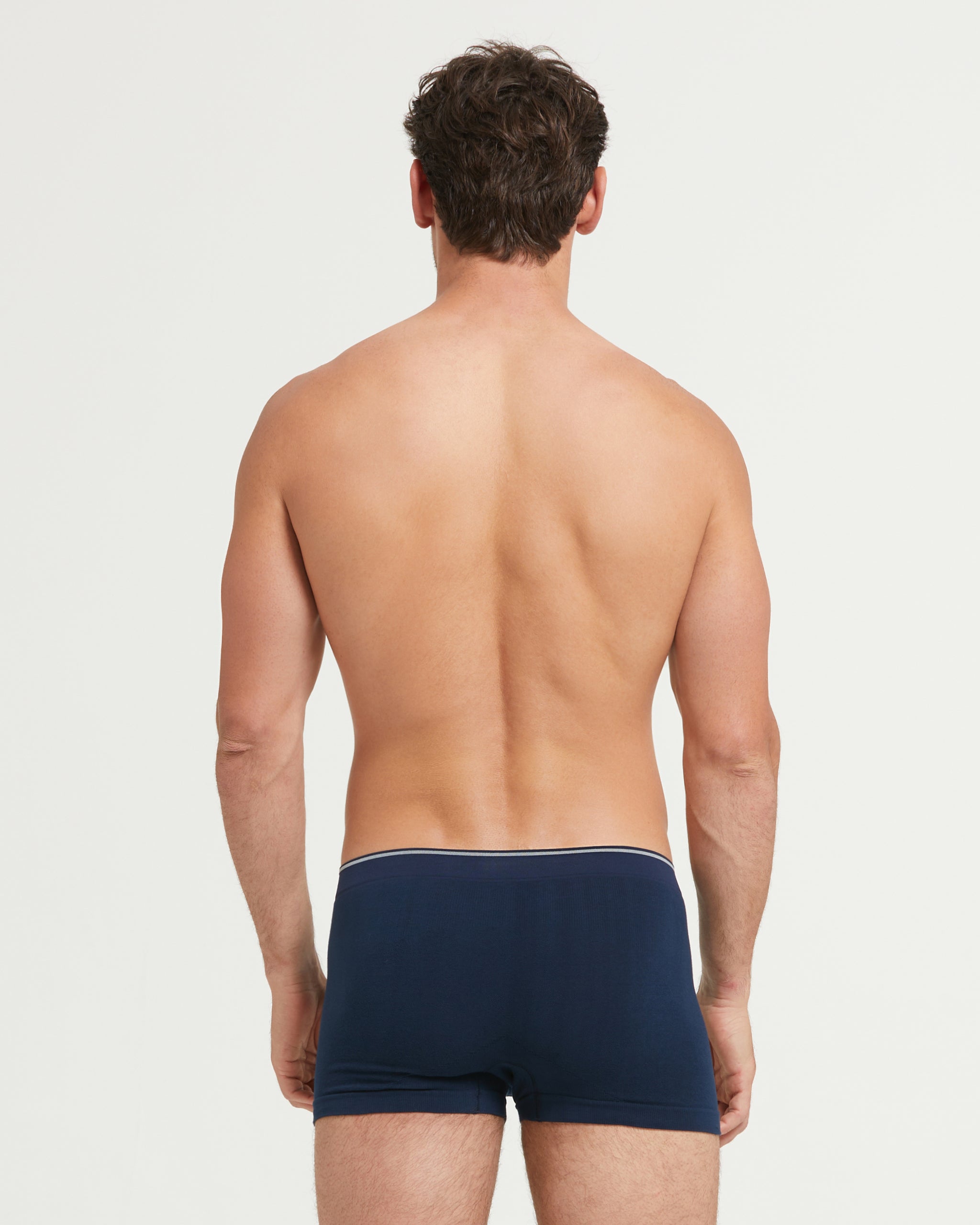 Basic Boxer No Pattern Seamless cotton boxer NO STRESS® navy | Pompea