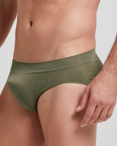 New moving men's seamless ribbed briefs