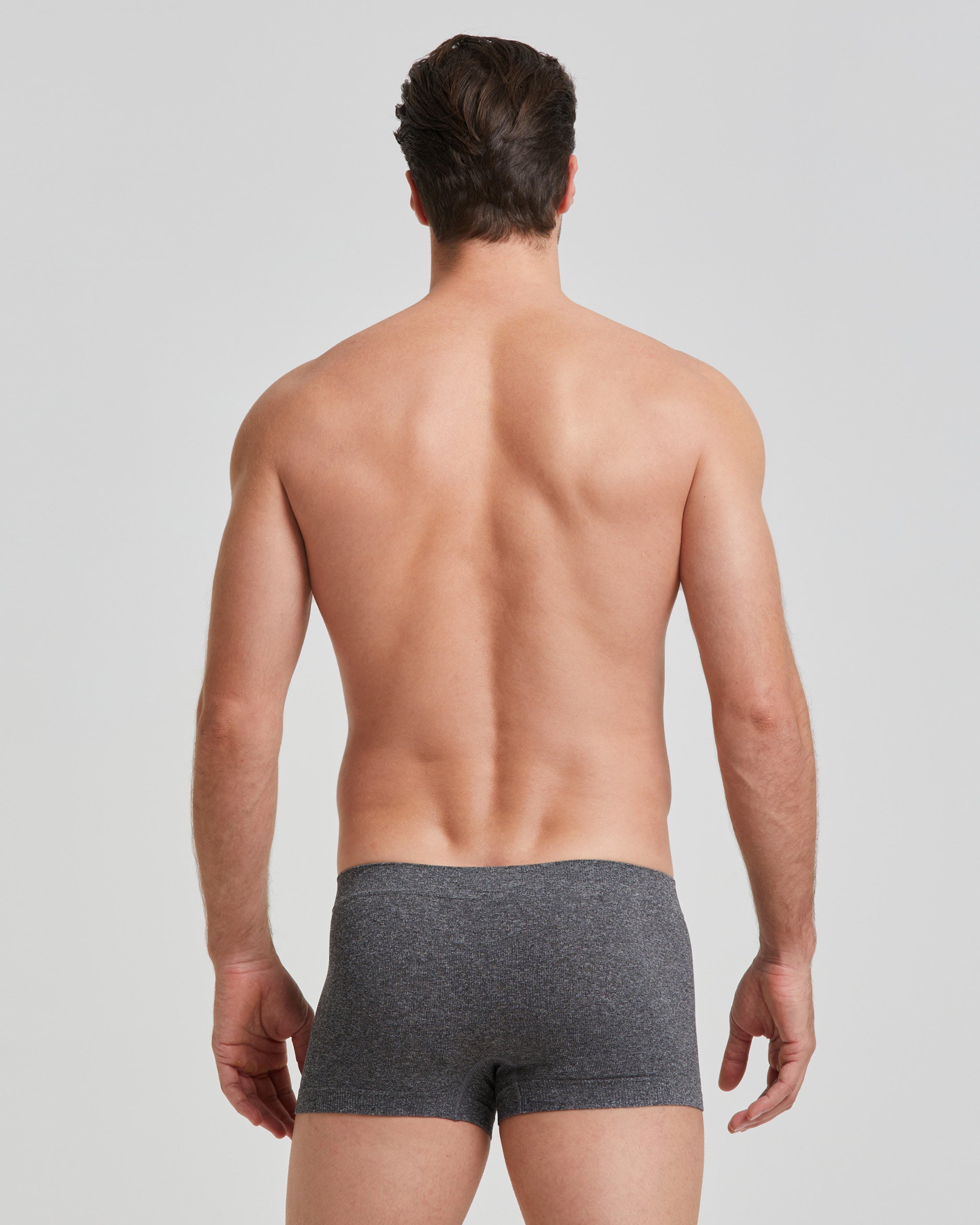 <b>Pack de 3 boxers sans couture No Stress gris chiné</b>