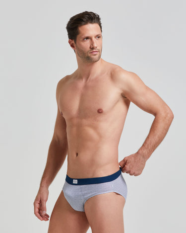 Slip homme en coton motif cravate