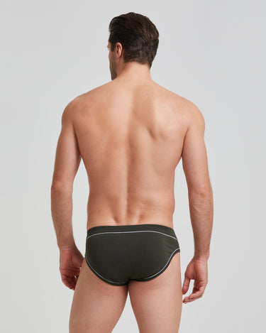 Slip uomo cotone con dettagli a contrasto