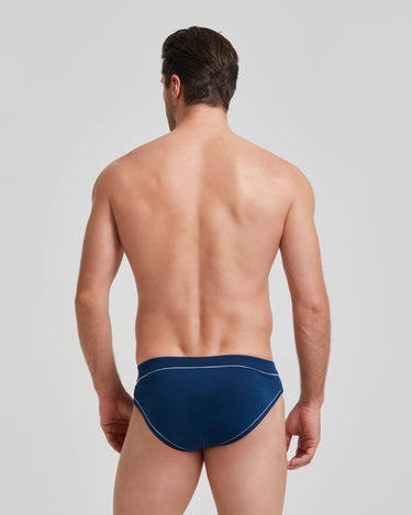 Slip uomo cotone con dettagli a contrasto