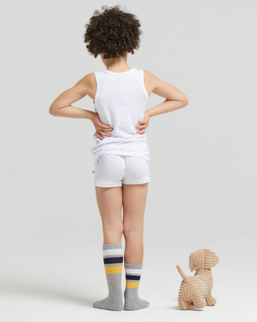 Camiseta de tirantes para niño con cuello redondo de algodón orgánico