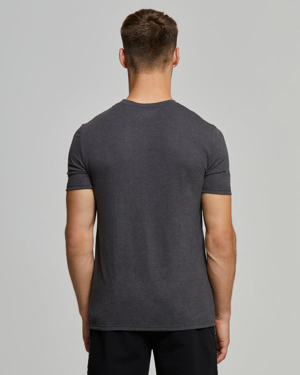 SHORT-SLEEVE CREW NECK SWEATER