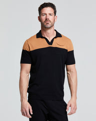 SUÉTER MANGA CORTA CUELLO PICO MIRKO