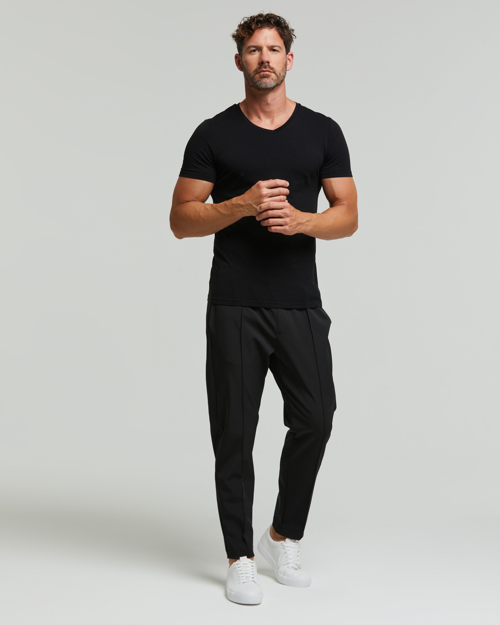 T-Shirt scollo V seamless