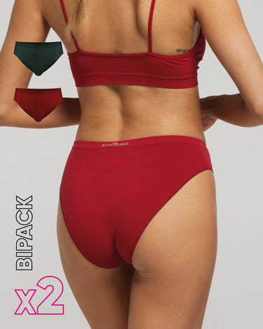 Slip seamless donna con tassello immagliato X2