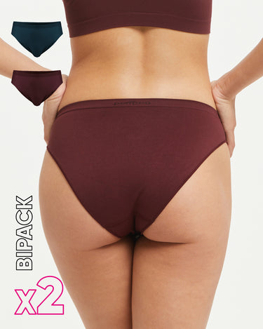 Slip seamless donna con tassello immagliato X2