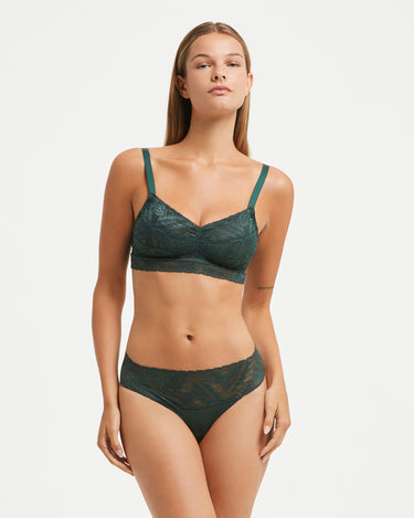 <b>Set Completo</b> coordinato Intimo Pizzo (Verde)