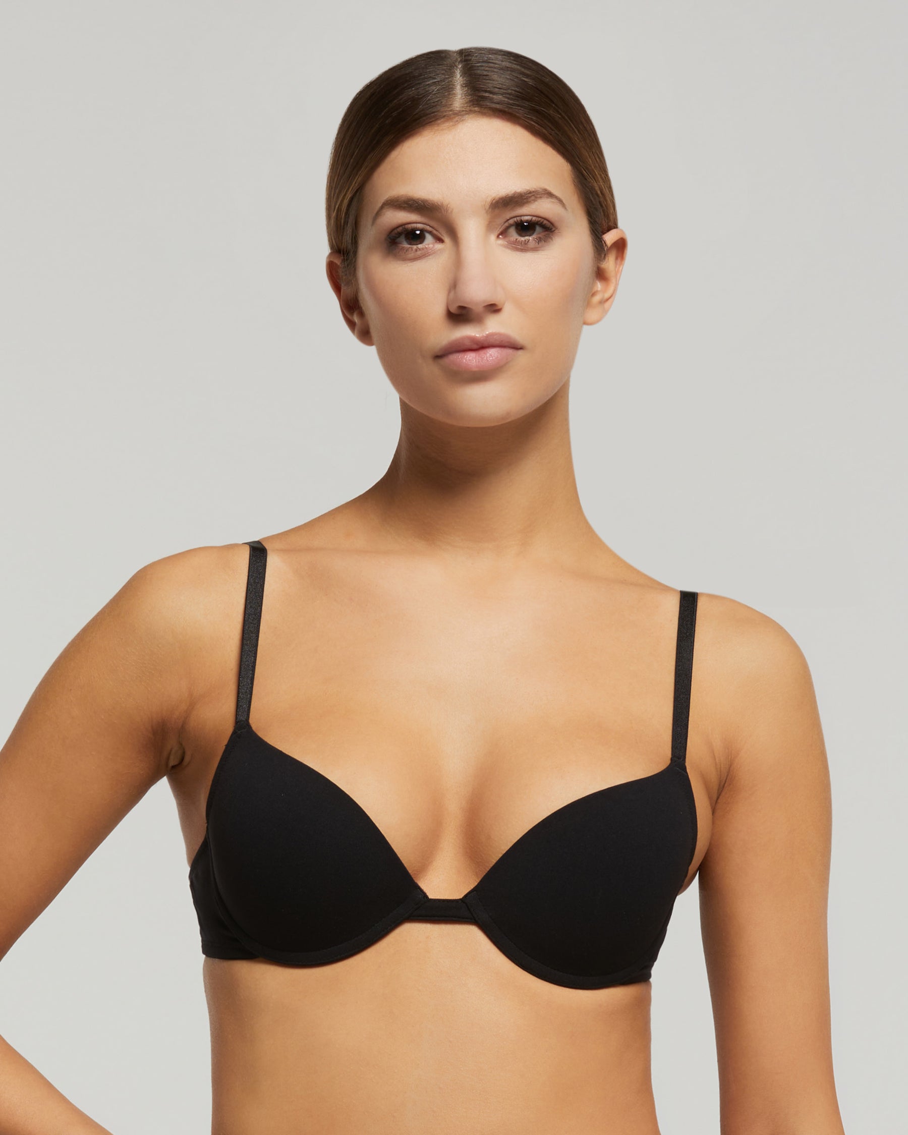 Push-up bra, black, Women's Underwear