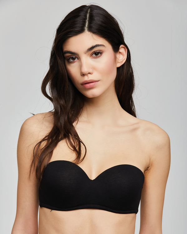 SOUTIEN-GORGE À BANDE EN COTON BIOLOGIQUE, BASSES REMBOURRÉES