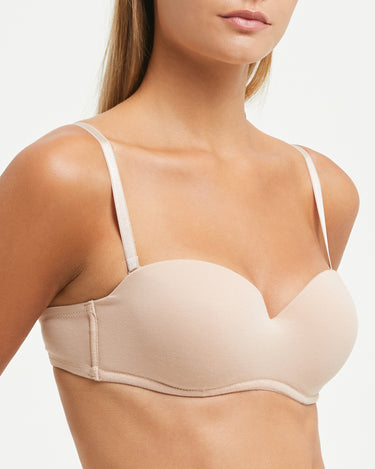 COPAS ACOLCHADA SUJETADOR CON BANDA DE ALGODÓN ORGÁNICO