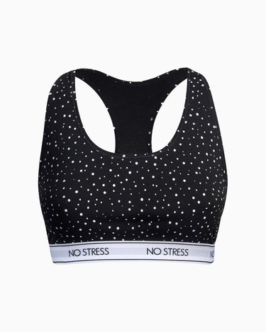 Top no stress cotone pois