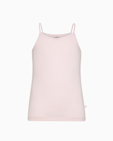 Canotta girocollo a spalla stretta bimba in cotone organico