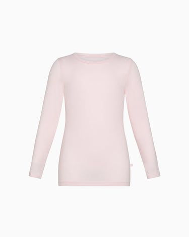 Maglia girocollo a maniche lunghe bimba in caldo cotone  organico