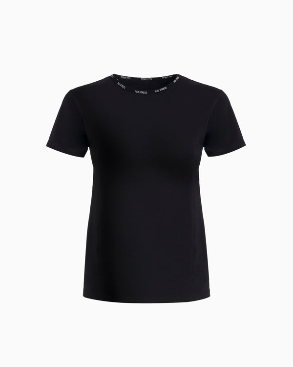 T-shirt donna no stress slim fit cotone