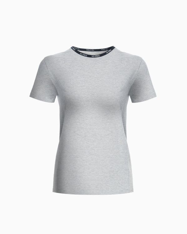 T-shirt donna no stress slim fit cotone