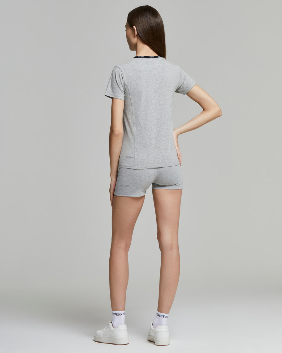 T-shirt donna no stress slim fit cotone