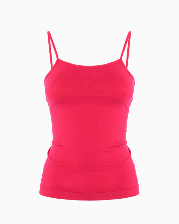Seamless tank top with thin straps