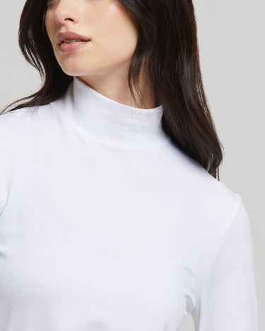 Pull col roulé sans couture femme