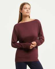 Pull col bateau sans couture