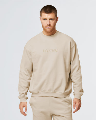 Unisex cotton No Stress crew-neck sweatshirt
