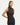 Maglia smanicata collo alto in modal cashmere con lamé