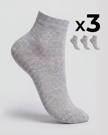 Calcetines de bicicleta de algodón x3 mujer