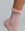 Strukturierte Rodia-Socke mit Rüschen am Rand