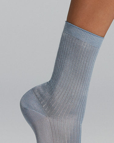 Victoria ribbed viscose socks