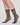 Alina sheer sock with scalloped top