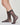 Alina sheer sock with scalloped top