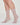 Alina sheer sock with scalloped top