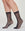 Mica sheer sock with vertical stripe
