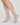 Mica sheer sock with vertical stripe