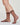 Mica sheer sock with vertical stripe