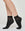Olivia opaque sock with transparent stripes