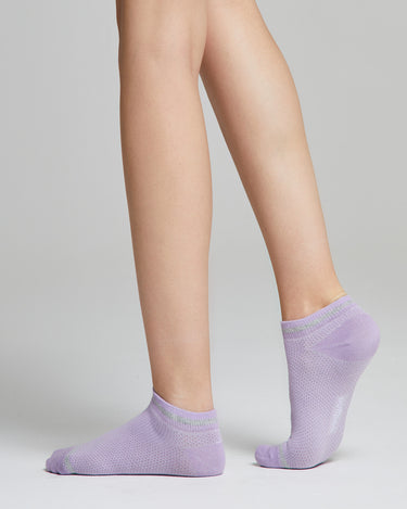 Amber cotton mini socks with lamé stripes
