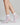 Transparente Socken in Kornblumenblau mit Mikro-Tüll-Effekt