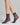 Peony sheer sock with vertical stripes