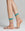 Transparente Tulipano-Socke mit farbigen Streifen und Bündchen